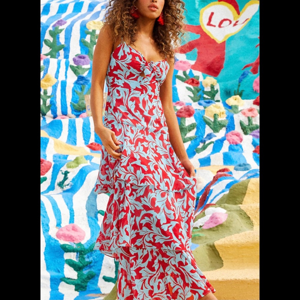 Lulu’s sunrise floral dress